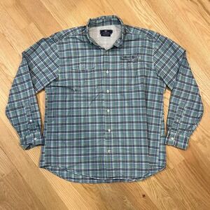 Vineyard Vines Harbor Shirt Men's Large Plaid Long Sleeve Button Down Casual